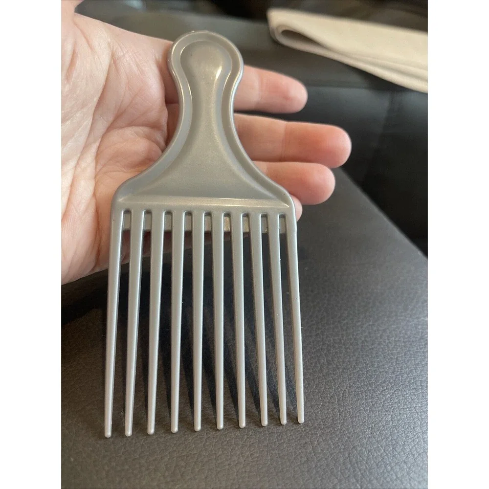 Vtg 90s Goody Plastic Textured Hair Pick Comb Lift Pre Owned Gray‎ Travel Women